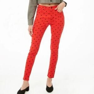 Mickey Mouse Red Skinny Jeans Size S/26